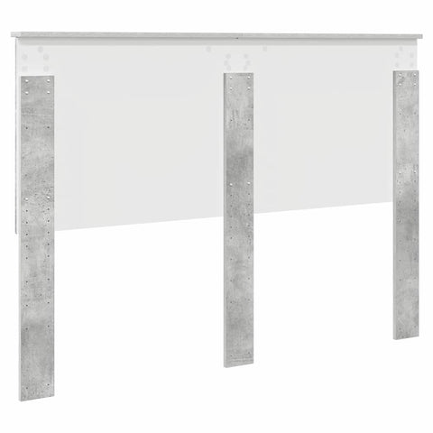vidaXL Headboard with Headboard Concrete Grey 140 cm Engineered wood