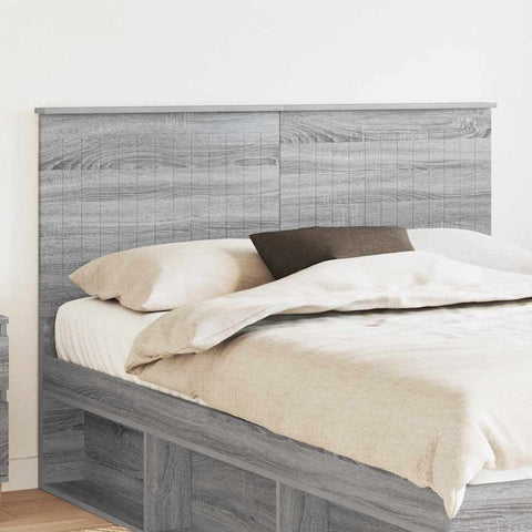 vidaXL Headboard with Headboard Grey Sonoma 140 cm Engineered wood