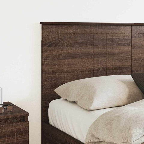 vidaXL Headboard with Headboard Brown Oak 140 cm Engineered wood