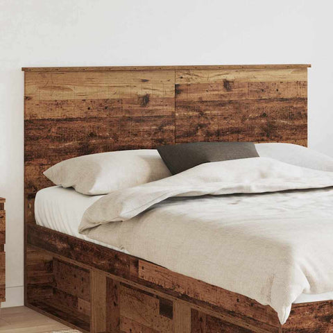 vidaXL Headboard with Headboard Old Wood 140 cm Engineered wood