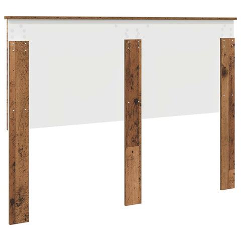 vidaXL Headboard with Headboard Old Wood 140 cm Engineered wood