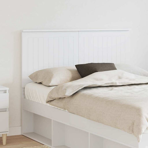vidaXL Headboard with Headboard White 135 cm Engineered wood