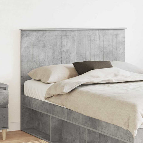 vidaXL Headboard with Headboard Concrete Grey 135 cm Engineered wood