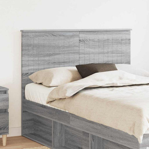 vidaXL Headboard with Headboard Grey Sonoma 135 cm Engineered wood