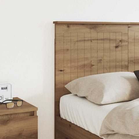 vidaXL Headboard with Headboard Artisan Oak 135 cm Engineered wood
