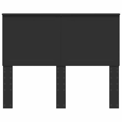 vidaXL Headboard with Headboard Black Oak 120 cm Engineered wood