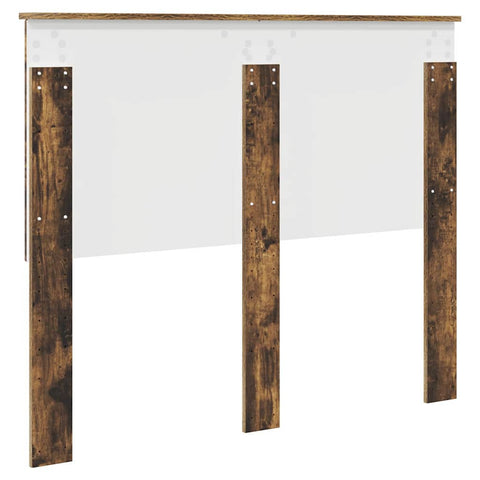 vidaXL Headboard with Headboard Smoked Oak 120 cm Engineered wood