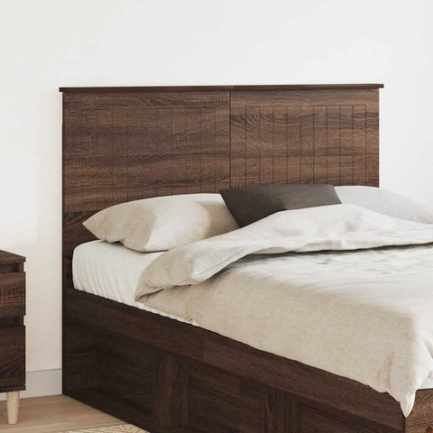 vidaXL Headboard with Headboard Brown Oak 120 cm Engineered wood