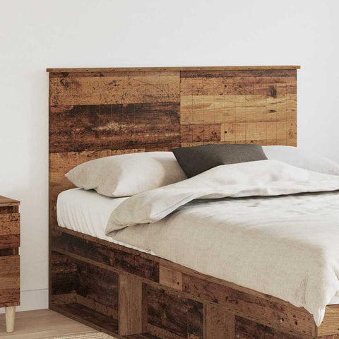 vidaXL Headboard with Headboard Old Wood 120 cm Engineered wood