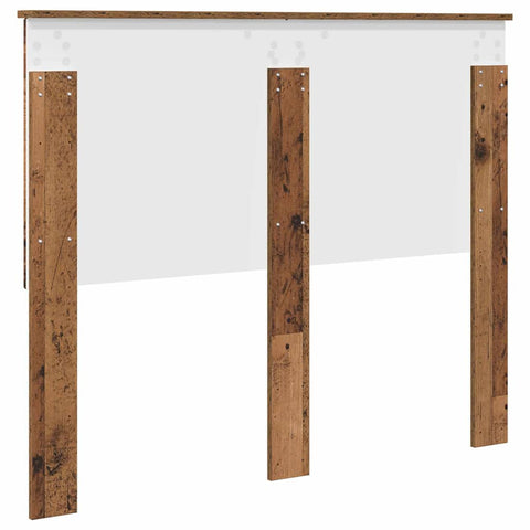 vidaXL Headboard with Headboard Old Wood 120 cm Engineered wood