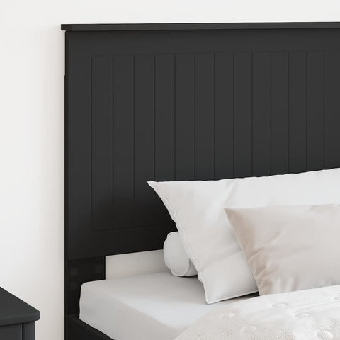 vidaXL Headboard with Headboard Black Oak 100 cm Engineered wood