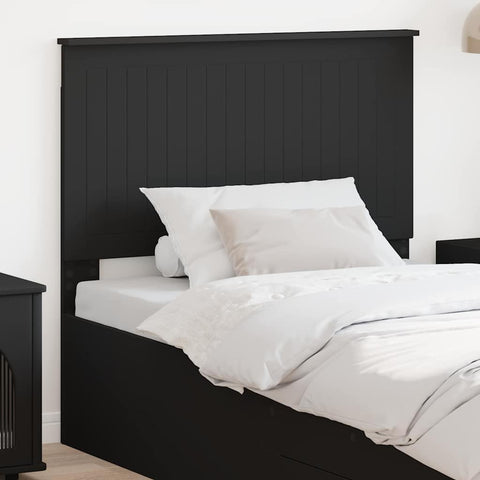 vidaXL Headboard with Headboard Black Oak 100 cm Engineered wood