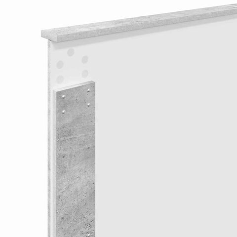 vidaXL Headboard with Headboard Concrete Grey 100 cm Engineered wood