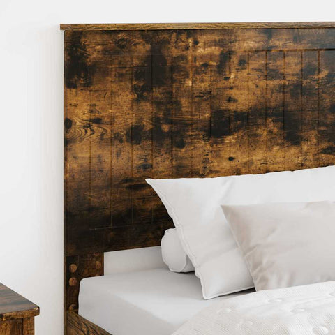 vidaXL Headboard with Headboard Smoked Oak 100 cm Engineered wood