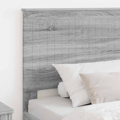 vidaXL Headboard with Headboard Grey Sonoma 100 cm Engineered wood