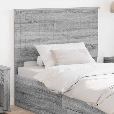 vidaXL Headboard with Headboard Grey Sonoma 100 cm Engineered wood