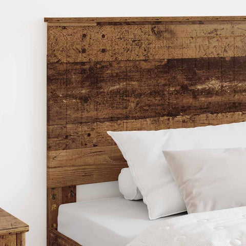 vidaXL Headboard with Headboard Old Wood 100 cm Engineered wood