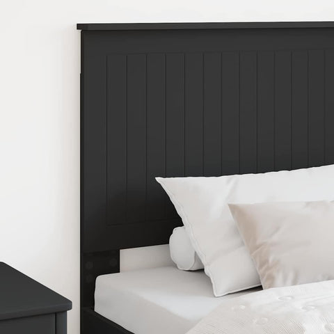 vidaXL Headboard with Headboard Black Oak 90 cm Engineered wood
