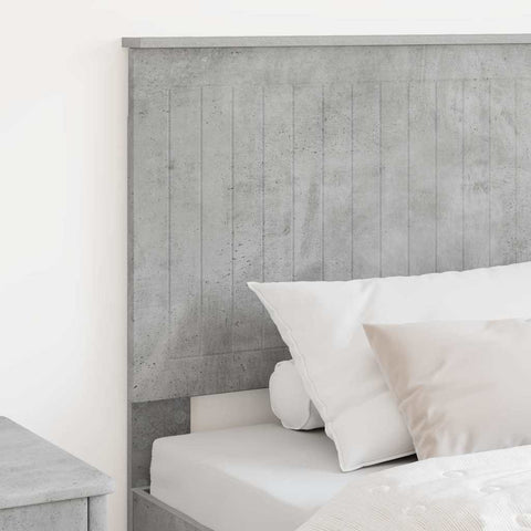 vidaXL Headboard with Headboard Concrete Grey 90 cm Engineered wood