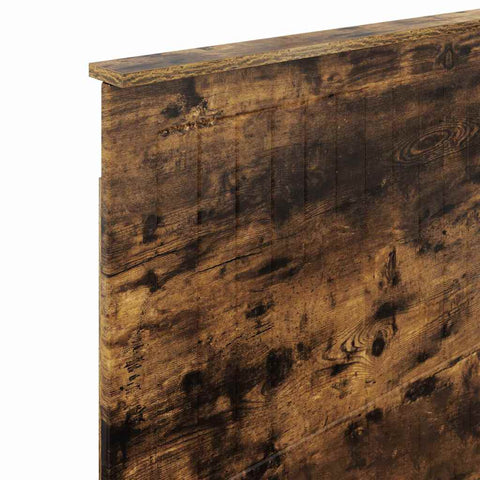 vidaXL Headboard with Headboard Smoked Oak 90 cm Engineered wood