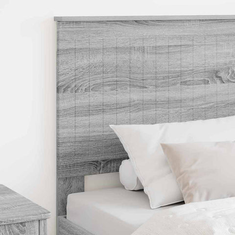vidaXL Headboard with Headboard Grey Sonoma 90 cm Engineered wood