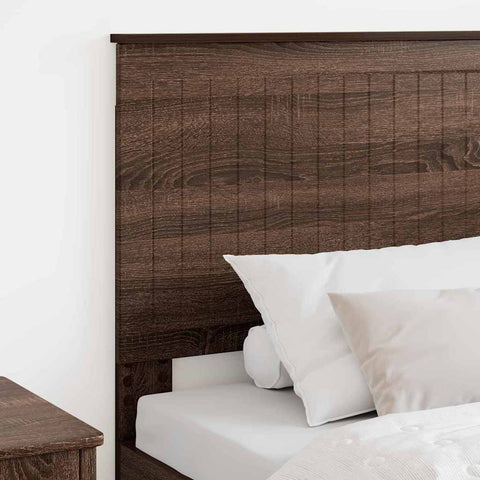 vidaXL Headboard with Headboard Brown Oak 90 cm Engineered wood