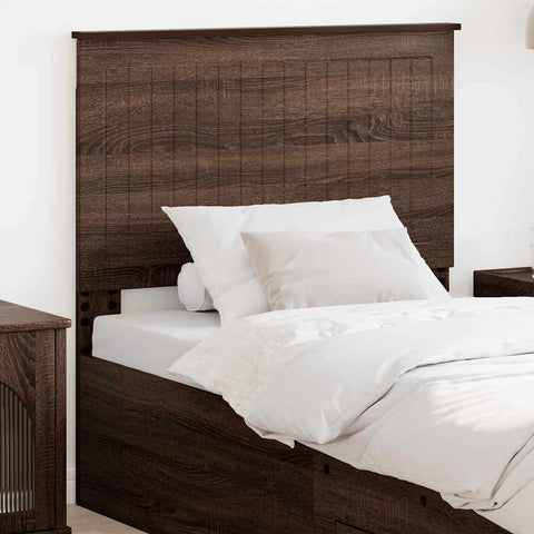 vidaXL Headboard with Headboard Brown Oak 90 cm Engineered wood