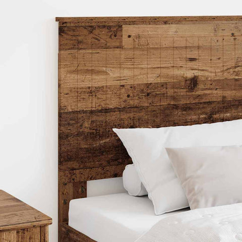 vidaXL Headboard with Headboard Old Wood 90 cm Engineered wood