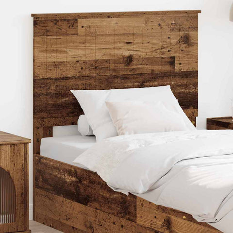 vidaXL Headboard with Headboard Old Wood 90 cm Engineered wood
