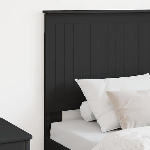 vidaXL Headboard with Headboard Black Oak 80 cm Engineered wood