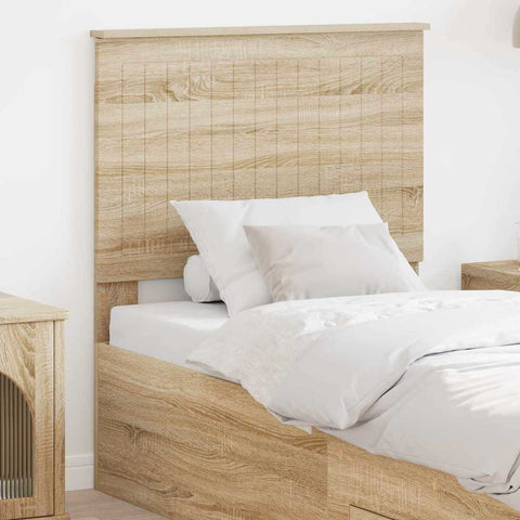 vidaXL Headboard with Headboard Sonoma Oak 80 cm Engineered wood