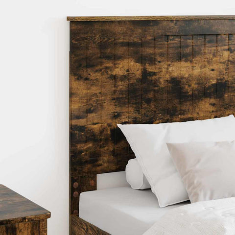 vidaXL Headboard with Headboard Smoked Oak 80 cm Engineered wood
