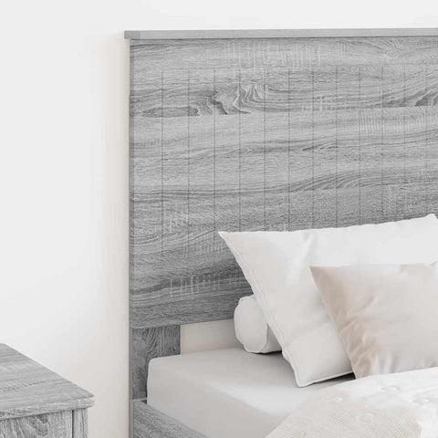 vidaXL Headboard with Headboard Grey Sonoma 80 cm Engineered wood