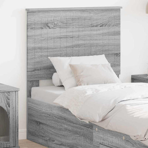 vidaXL Headboard with Headboard Grey Sonoma 80 cm Engineered wood