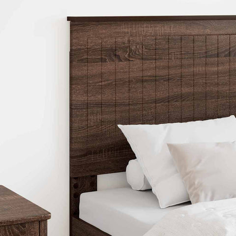 vidaXL Headboard with Headboard Brown Oak 80 cm Engineered wood