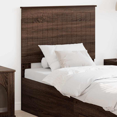vidaXL Headboard with Headboard Brown Oak 80 cm Engineered wood