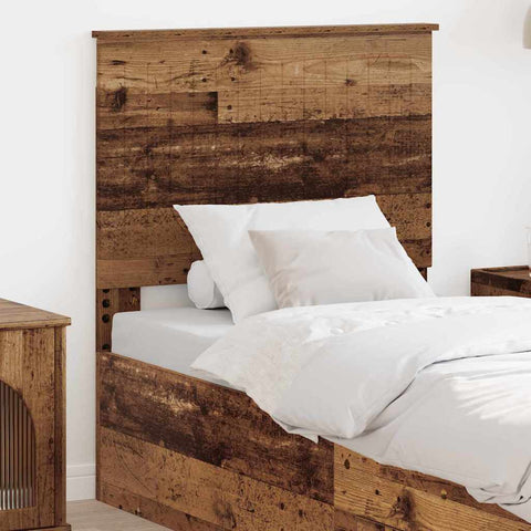 vidaXL Headboard with Headboard Old Wood 80 cm Engineered wood
