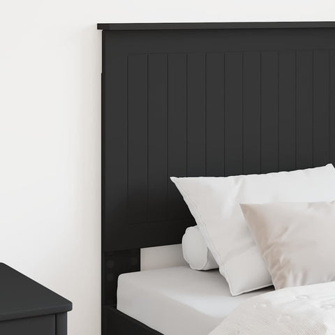 vidaXL Headboard with Headboard Black Oak 75 cm Engineered wood