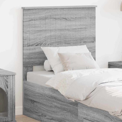 vidaXL Headboard with Headboard Grey Sonoma 75 cm Engineered wood
