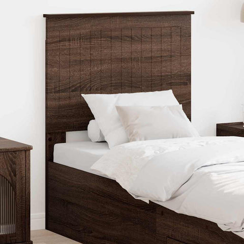 vidaXL Headboard with Headboard Brown Oak 75 cm Engineered wood