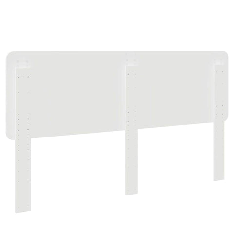 vidaXL Headboard with Headboard Gloss White 200 cm Engineered wood