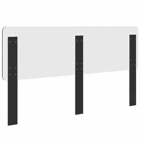 vidaXL Headboard with Headboard Black Oak 180 cm Engineered wood