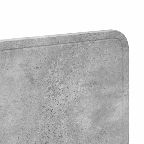 vidaXL Headboard with Headboard Concrete Grey 180 cm Engineered wood