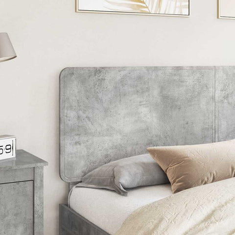 vidaXL Headboard with Headboard Concrete Grey 180 cm Engineered wood