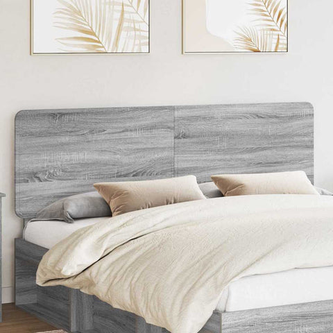 vidaXL Headboard with Headboard Grey Sonoma 180 cm Engineered wood