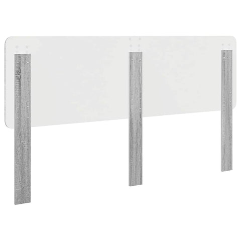 vidaXL Headboard with Headboard Grey Sonoma 180 cm Engineered wood