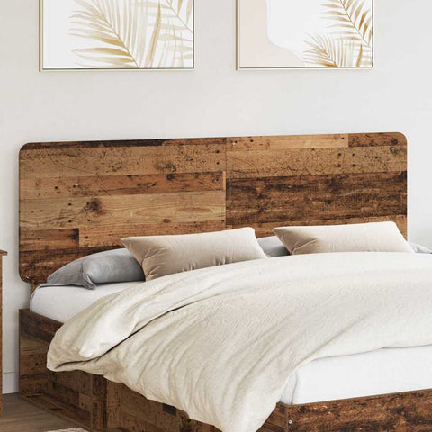 vidaXL Headboard with Headboard Old Wood 180 cm Engineered wood
