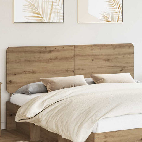 vidaXL Headboard with Headboard Artisan Oak 180 cm Engineered wood