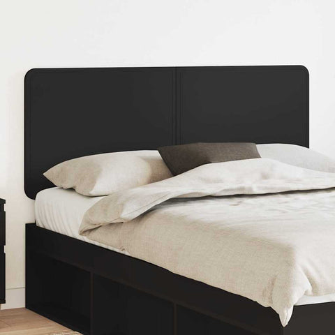 vidaXL Headboard with Headboard Black Oak 160 cm Engineered wood