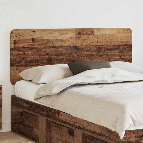 vidaXL Headboard with Headboard Old Wood 160 cm Engineered wood